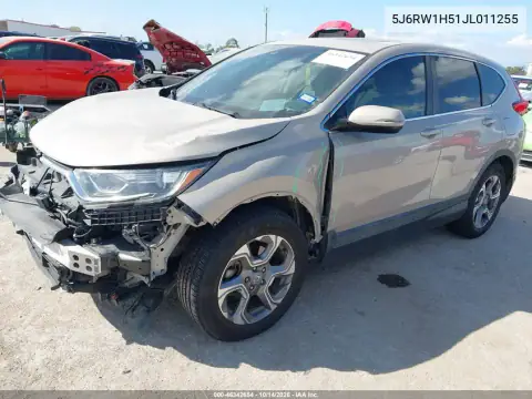 5J6RW1H51JL011255 — 2018 Honda CR-V, фото 3 с аукциона IAAI, Передняя часть