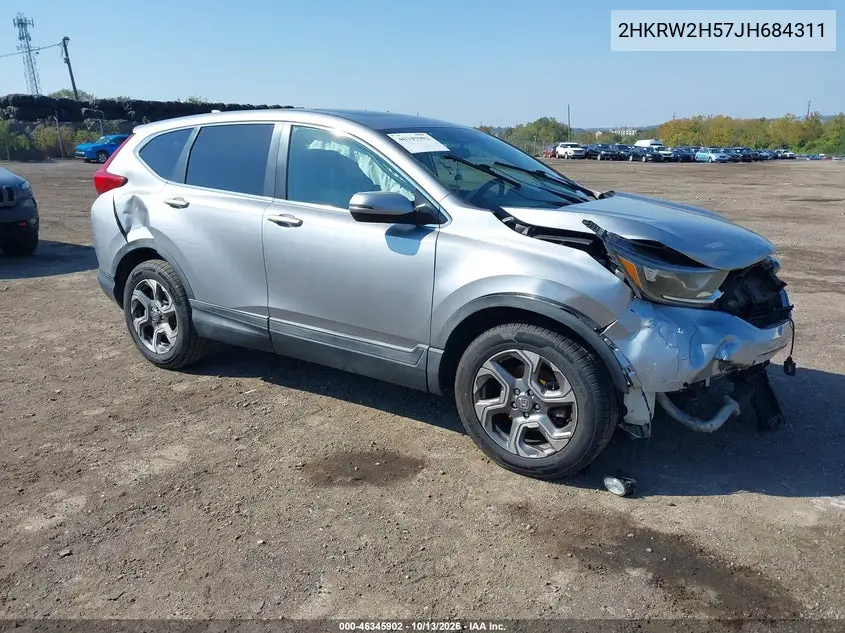 2HKRW2H57JH684311 — 2018 Honda CR-V, фото 2 с аукциона IAAI, Передняя часть