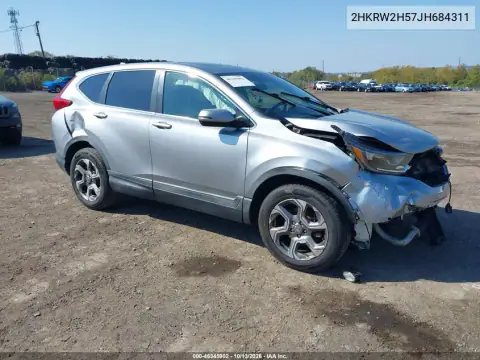 2HKRW2H57JH684311 — 2018 Honda CR-V, Передняя часть, фото до ремонта