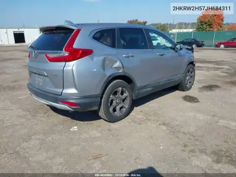 2HKRW2H57JH684311 — 2018 Honda CR-V, фото 5 с аукциона IAAI, Передняя часть