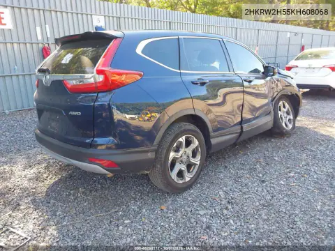 2019 Honda Cr-V Ex VIN 2HKRW2H55KH608068 фото 4