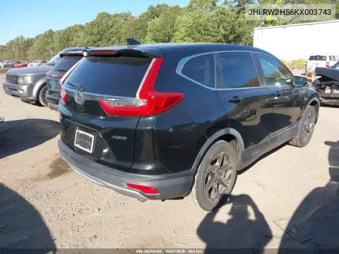 2019 Honda Cr-V Ex VIN JHLRW2H56KX003743 фото 5