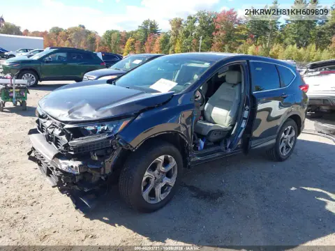 2019 Honda Cr-V Ex-L VIN 2HKRW2H81KH609809 фото 3