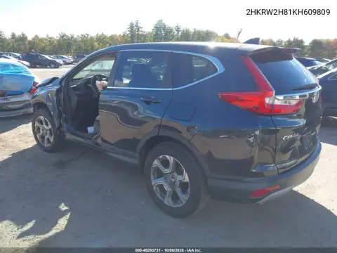 2019 Honda Cr-V Ex-L VIN 2HKRW2H81KH609809 фото 4