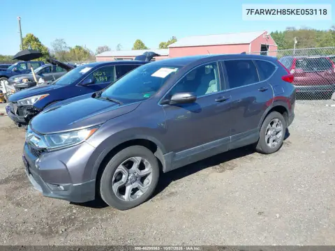 2019 Honda Cr-V Ex-L VIN 7FARW2H85KE053118 фото 3