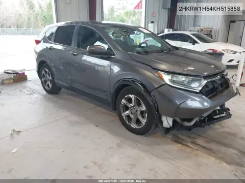 2019 Honda Cr-V Ex VIN 2HKRW1H54KH515858 фото 2