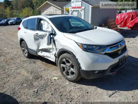 2019 Honda Cr-V Ex-L VIN 5J6RW2H85KL034782 фото 2