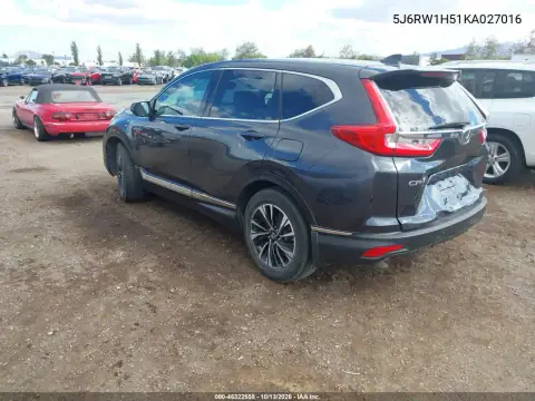 5J6RW1H51KA027016 — 2019 Honda CR-V, фото 4 с аукциона IAAI, Не указано