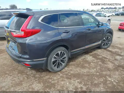 5J6RW1H51KA027016 — 2019 Honda CR-V, фото 5 с аукциона IAAI, Не указано