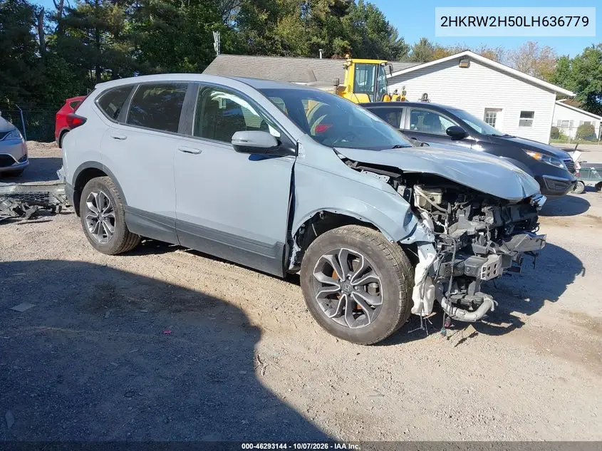 2020 Honda Cr-V Awd Ex VIN 2HKRW2H50LH636779 фото 2