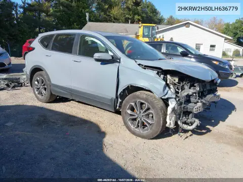 2HKRW2H50LH636779 — 2020 Honda CR-V, Передняя часть, фото до ремонта