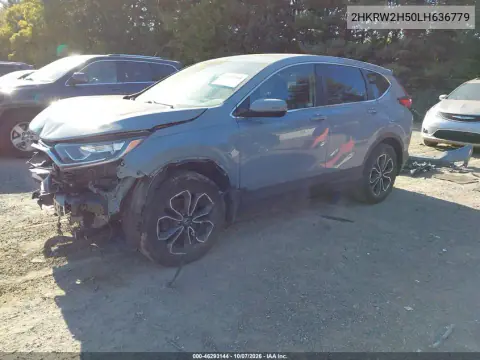 2020 Honda Cr-V Awd Ex VIN 2HKRW2H50LH636779 фото 3