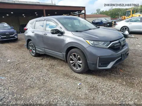 2HKRW2H52LH697860 — 2020 Honda CR-V, фото 2 с аукциона IAAI, Задняя часть