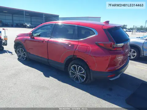 2020 Honda Cr-V Awd Ex-L VIN 7FARW2H81LE014463 фото 4
