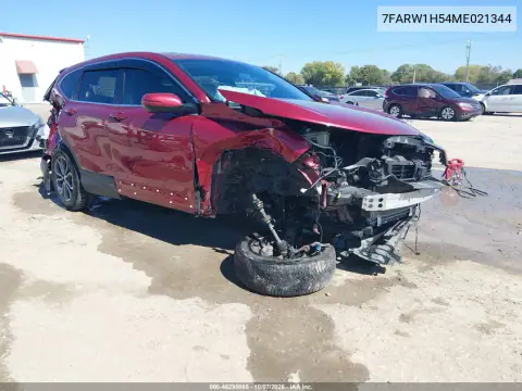 7FARW1H54ME021344 — 2021 Honda CR-V, Передняя часть, фото до ремонта