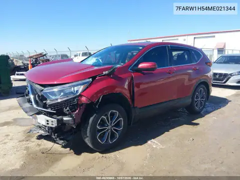 2021 Honda Cr-V 2Wd Ex VIN 7FARW1H54ME021344 фото 2