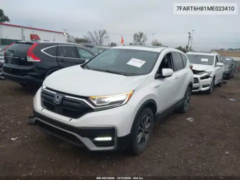 2021 Honda Cr-V Hybrid Ex-L VIN 7FART6H81ME023410 фото 3