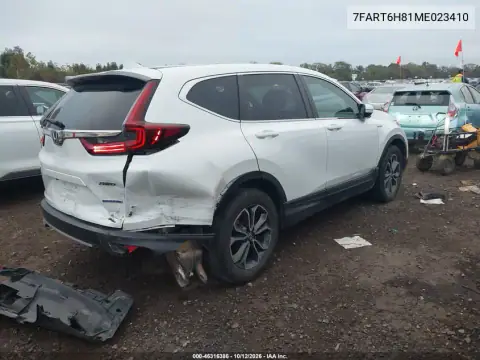 2021 Honda Cr-V Hybrid Ex-L VIN 7FART6H81ME023410 фото 5