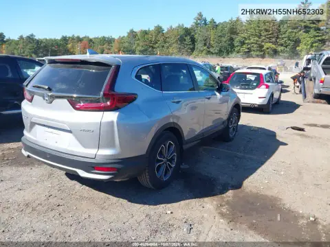 2022 Honda Cr-V Awd Ex VIN 2HKRW2H55NH652303 фото 5