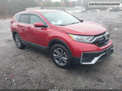 2HKRW2H5XNH669484 — 2022 Honda CR-V, Передний левый, фото до ремонта