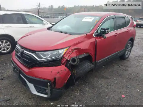 2HKRW2H5XNH669484 — 2022 Honda CR-V, фото 2 с аукциона IAAI, Передний левый