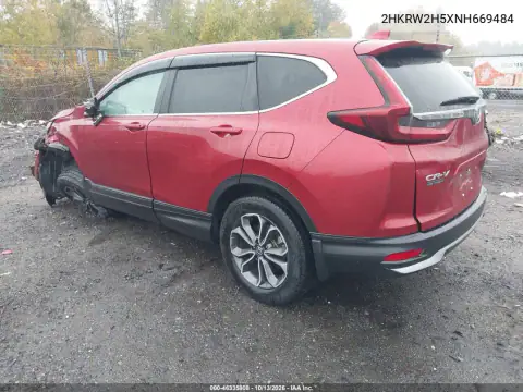 2HKRW2H5XNH669484 — 2022 Honda CR-V, фото 3 с аукциона IAAI, Передний левый