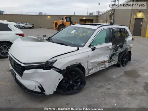 2024 Honda Cr-V Sport VIN 2HKRS4H5XRH111986 фото 2
