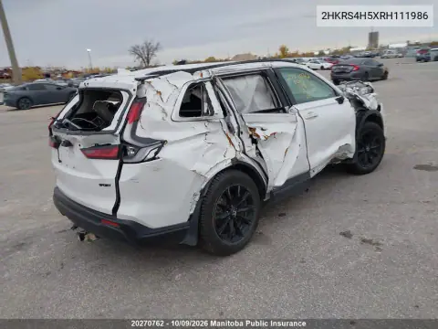 2024 Honda Cr-V Sport VIN 2HKRS4H5XRH111986 фото 4