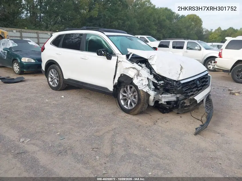 2024 Honda Cr-V Ex-L 2Wd VIN 2HKRS3H7XRH301752 фото 1