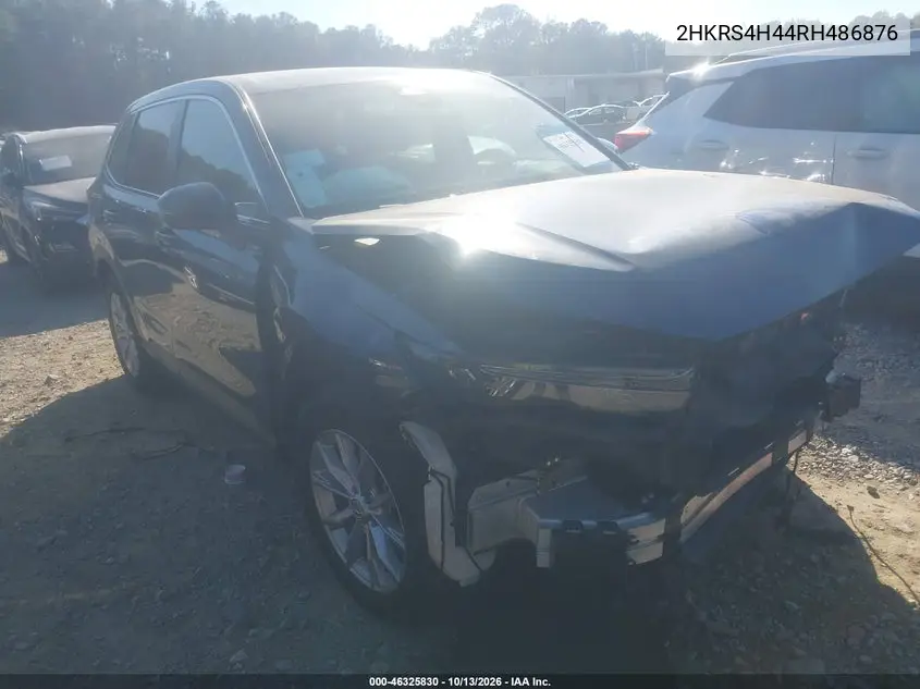 2024 Honda Cr-V Ex Awd VIN 2HKRS4H44RH486876 фото 1