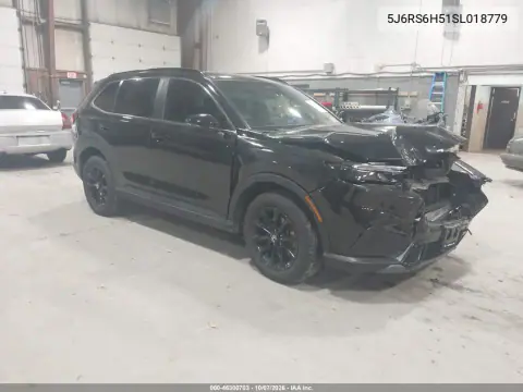 2025 Honda Cr-V Hybrid Sport VIN 5J6RS6H51SL018779 фото 2