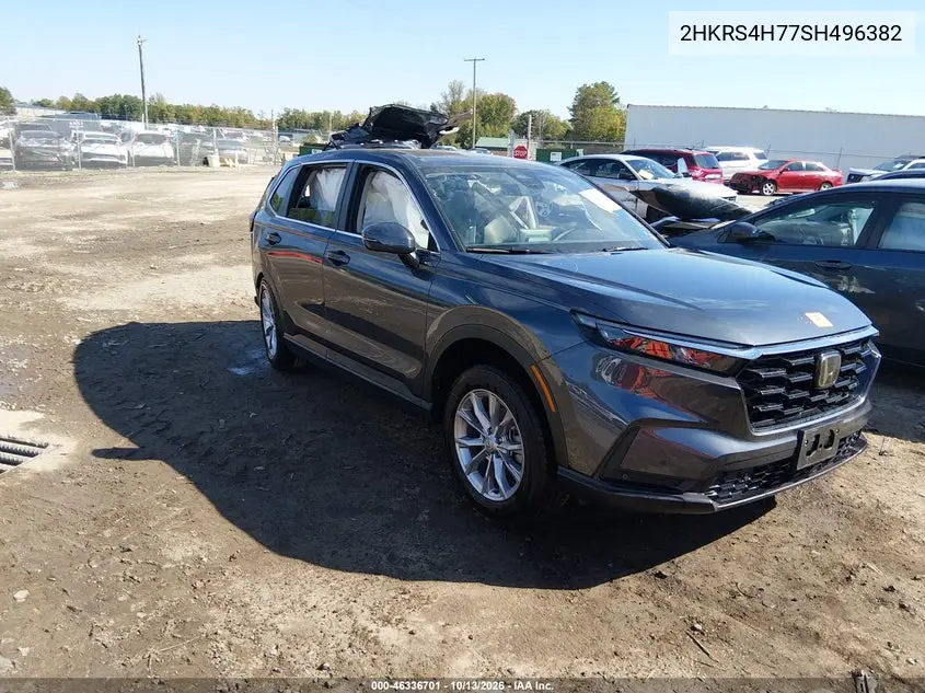 2HKRS4H77SH496382 Honda CR-V 2025 — повреждение Задняя часть, фото до ремонта