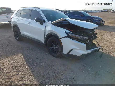 7FARS5H86SE001042 — 2025 Honda CR-V, Передняя часть, фото до ремонта