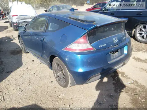 2011 Honda Cr-Z Ex VIN JHMZF1C66BS011778 фото 4
