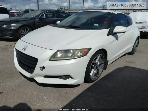 JHMZF1C63BS011026 — 2011 Honda CR-Z, фото 3 с аукциона IAAI 21.10.2026, Естественный износ