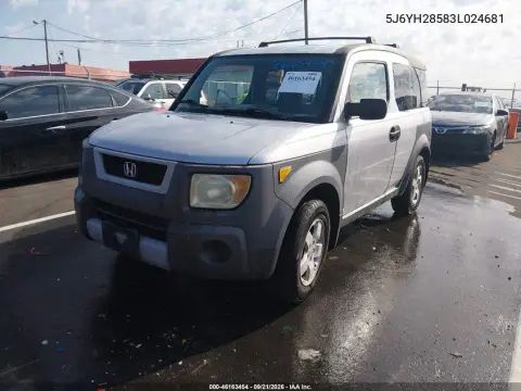 2003 Honda Element Ex VIN 5J6YH28583L024681 фото 3