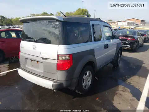 2003 Honda Element Ex VIN 5J6YH28583L024681 фото 5