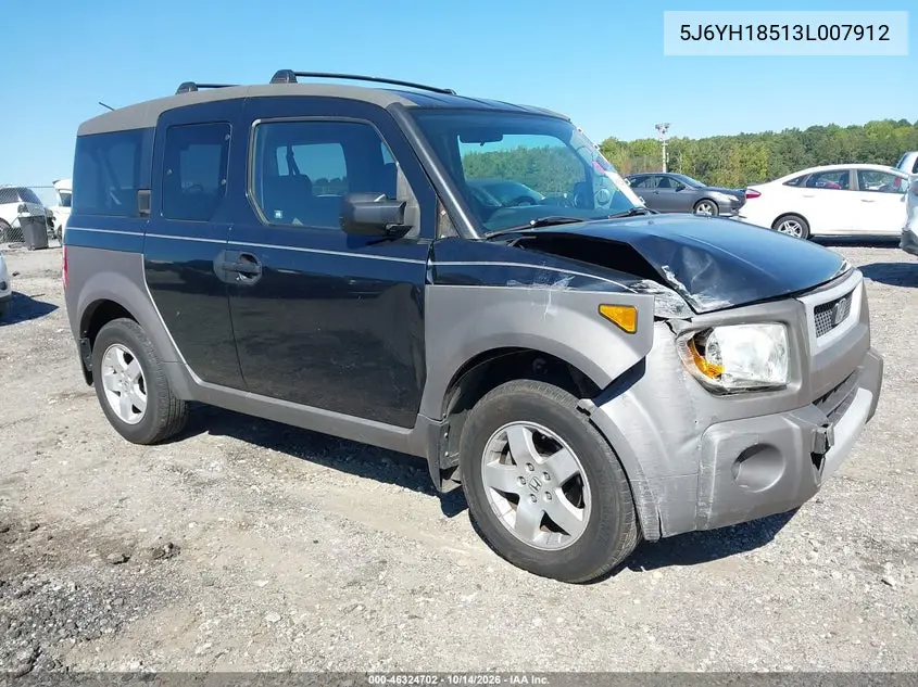 5J6YH18513L007912 — 2003 Honda Element, фото 2 с аукциона IAAI, Передняя часть