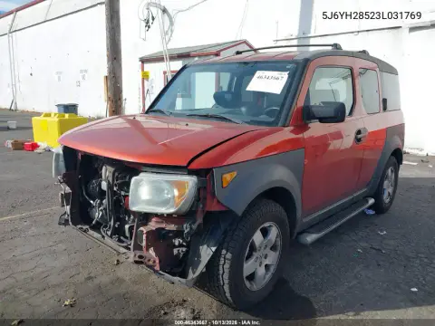 2003 Honda Element Ex VIN 5J6YH28523L031769 фото 2