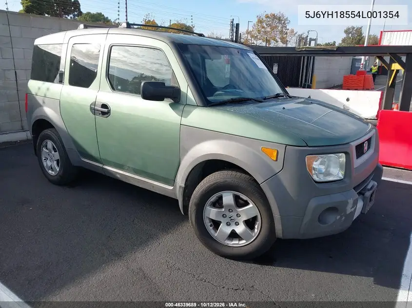 2004 Honda Element Ex VIN 5J6YH18554L001354 фото 2