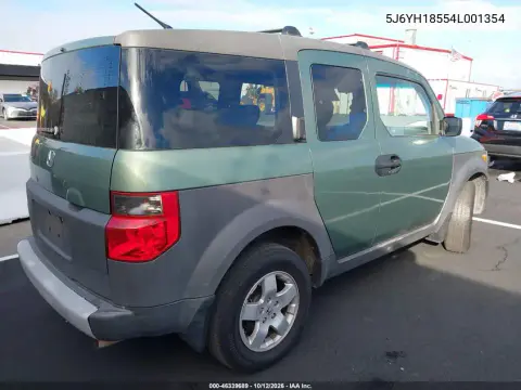 2004 Honda Element Ex VIN 5J6YH18554L001354 фото 5