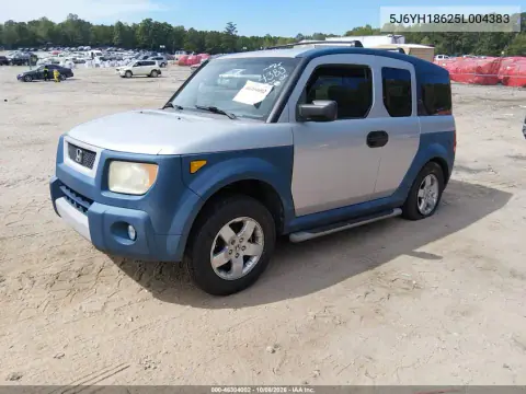 2005 Honda Element Ex VIN 5J6YH18625L004383 фото 2