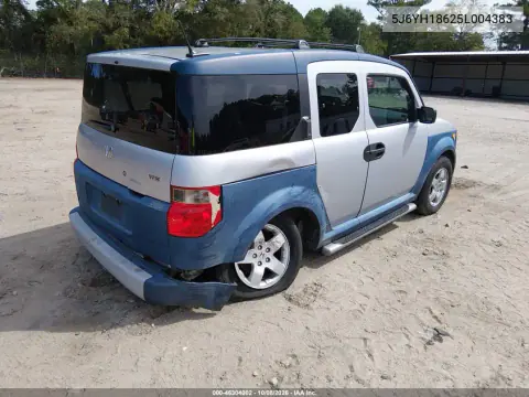 2005 Honda Element Ex VIN 5J6YH18625L004383 фото 4