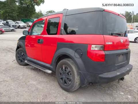 2006 Honda Element Ex VIN 5J6YH18646L008033 фото 3