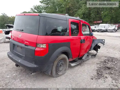 2006 Honda Element Ex VIN 5J6YH18646L008033 фото 4