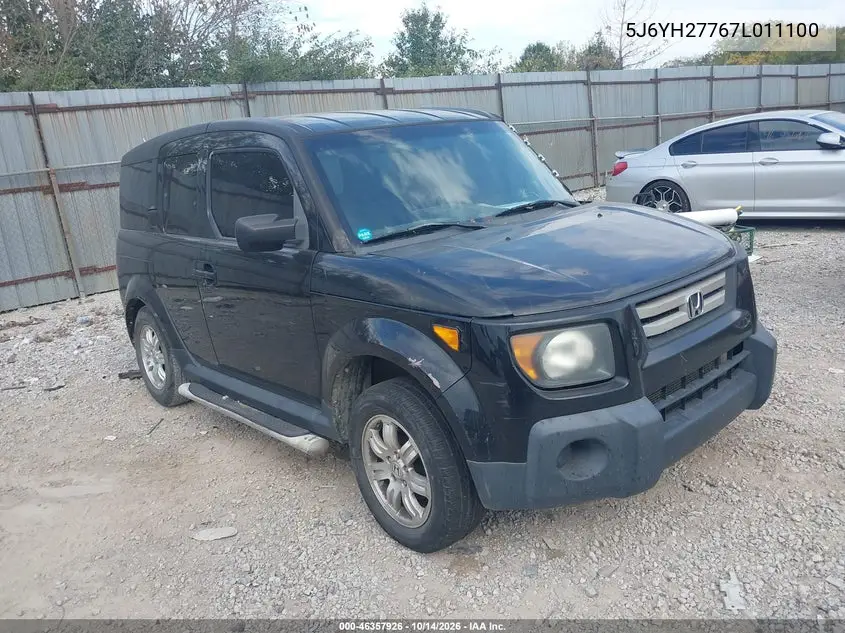 5J6YH27767L011100 — 2007 Honda Element, фото 2 с аукциона IAAI, Задняя часть слева