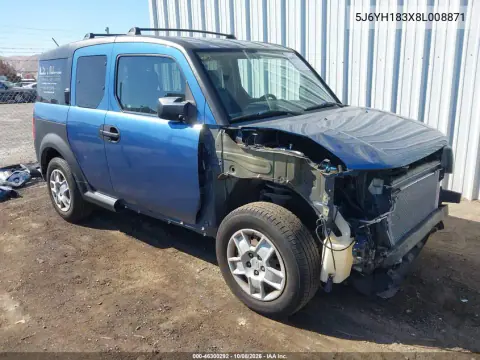 5J6YH183X8L008871 — 2008 Honda Element, Передняя часть, фото до ремонта