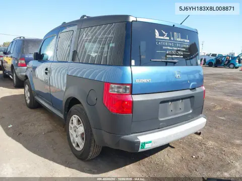 2008 Honda Element Lx VIN 5J6YH183X8L008871 фото 4