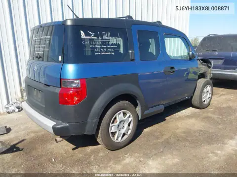 2008 Honda Element Lx VIN 5J6YH183X8L008871 фото 5