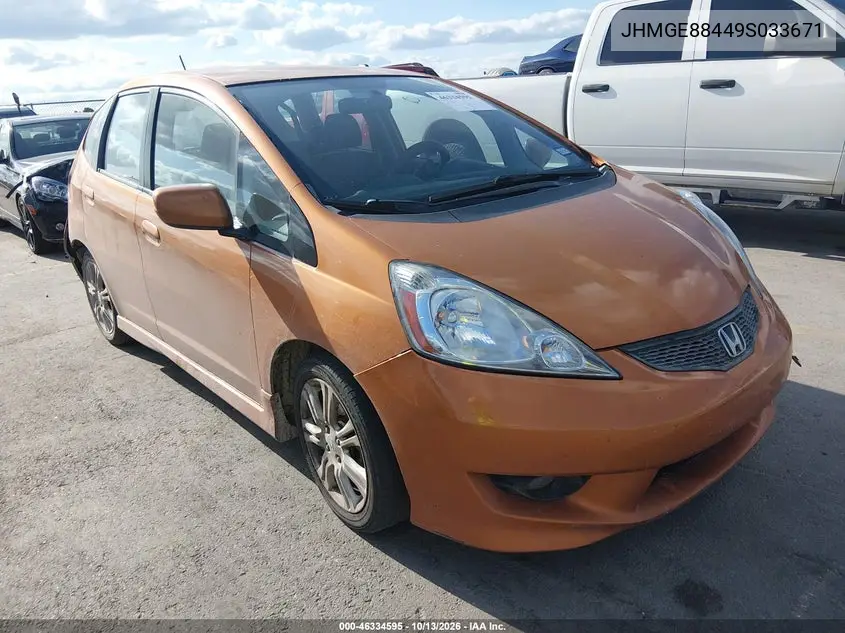 JHMGE88449S033671 — 2009 Honda Fit, фото 2 с аукциона IAAI, Задняя часть